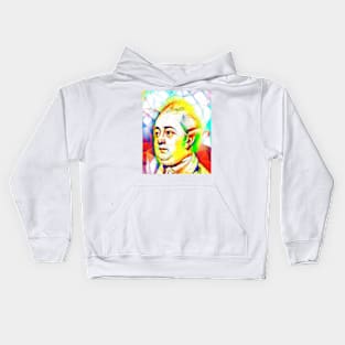 Edward Gibbon Colourful Portrait | Edward Gibbon Artwork 11 Kids Hoodie